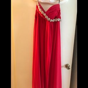 Formal red dress